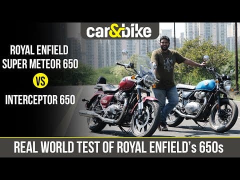 Comparison: Royal Enfield Super Meteor 650 vs Interceptor 650