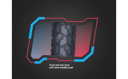 Kadak Semi Knobby Tyres