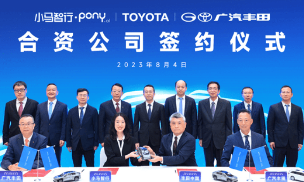 Pony.ai Collaborates With Toyota For Autonomous Driving Venture In China