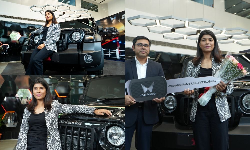 Mahindra Thar Delivered To Boxing World Champion Nikhat Zareen Mahindra Thar Delivered To Boxing World Champion Nikhat Zareen