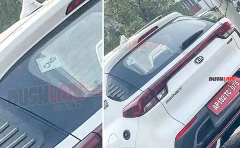 Kia Sonet CNG Spotted Testing In India Kia Sonet CNG Spotted Testing In India