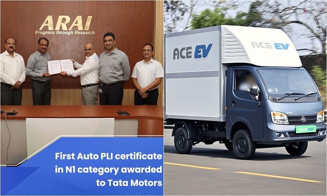 Tata Motors Gets India’s First Auto PLI Certificate In 4W Goods Category For Ace EV  Tata Motors Gets India’s First Auto PLI Certificate In 4W Goods Category For Ace EV