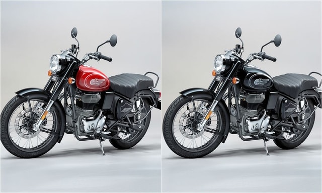 Royal Enfield Bullet 350 Military Black And Military Red Colours Now Get Hand-Painted Silver Pinstripes   Royal Enfield Bullet 350 Military Black And Military Red Colours Now Get Hand-Painted Silver Pinstripes