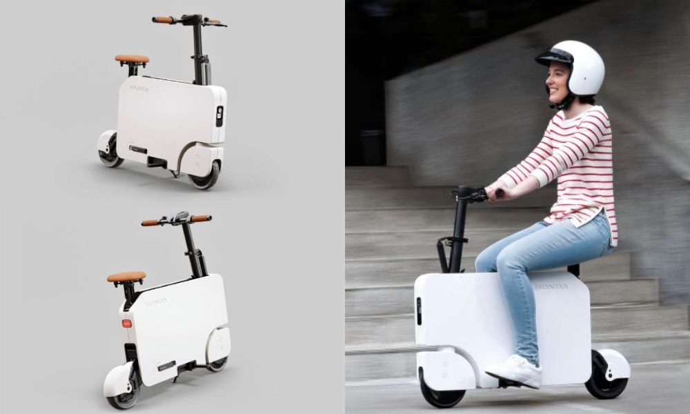 Honda Unveils Motocompacto Foldable Electric Scooter  Honda Unveils Motocompacto Foldable Electric Scooter